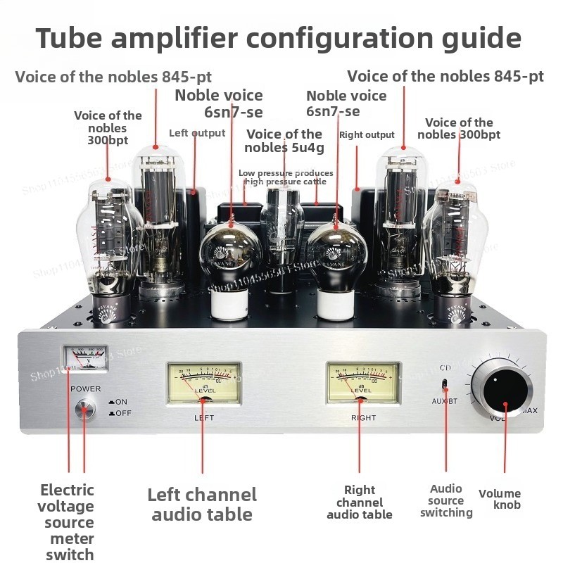 300B Push 845 Tube Amplifier,  - Class A Tube Amplifier 845 ulasan dan harga