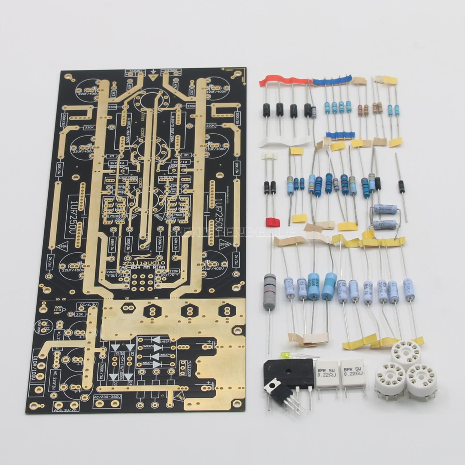 DIY Kit Assemble MM RIAA Turnt - Tube Preamp 12Ax7 Phono ulasan dan harga