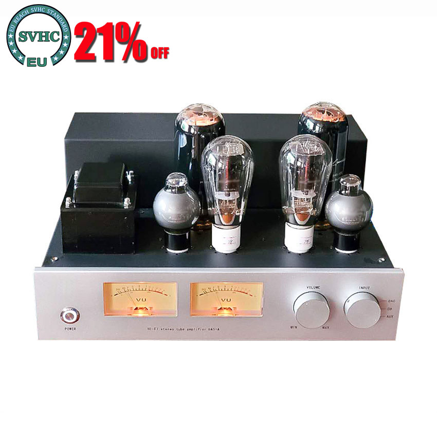 220V/110V 300B Push 845 Tube A - Class A Tube Amplifier 845 ulasan dan harga