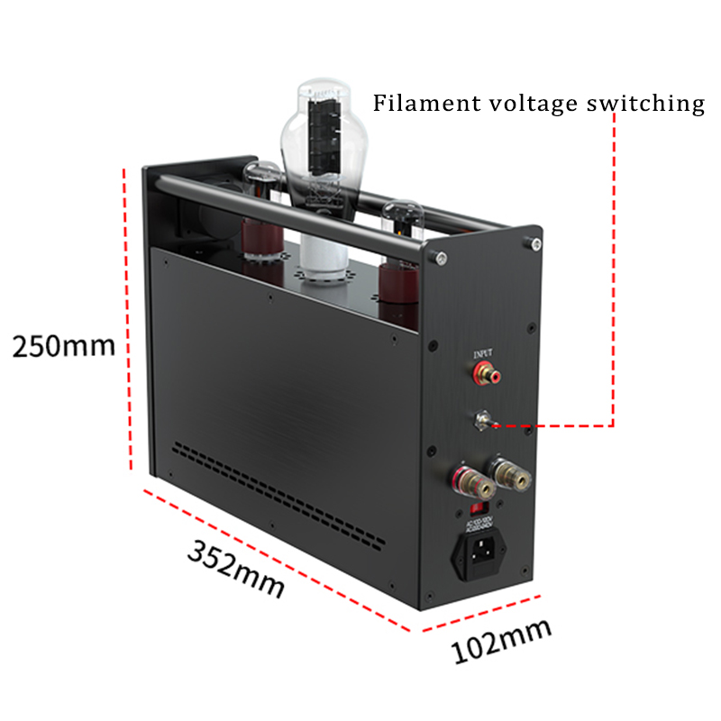 300B 845 Single-ended HIFI HI  - Class A Tube Amplifier 845 ulasan dan harga