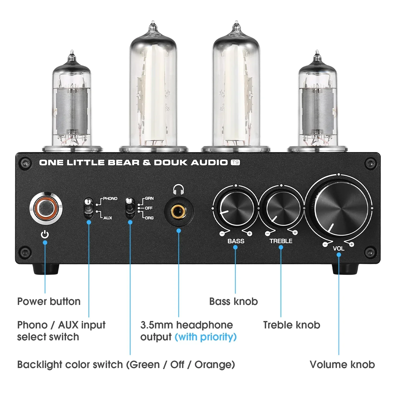 Douk Audio Mini 6E2 Stereo Aud - Tube Phono Stage Mm Mc ulasan dan harga