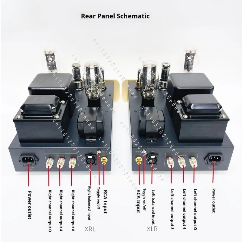 8 Tube Split Stereo 300B Tube  - Tube Amplifier 300B Single Ended ulasan dan harga