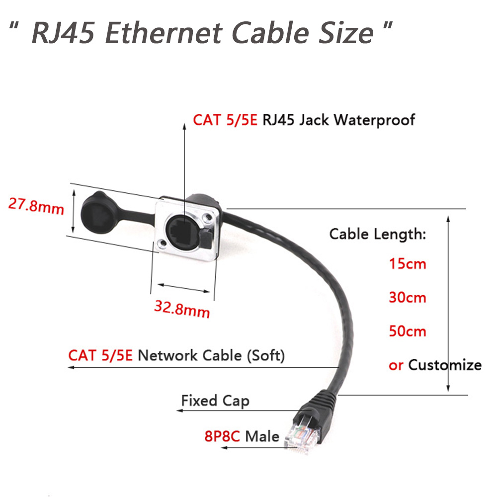 1PC RJ45 8p8c Waterproof Conne - Tube Headphone Amplifier Otl ulasan dan harga
