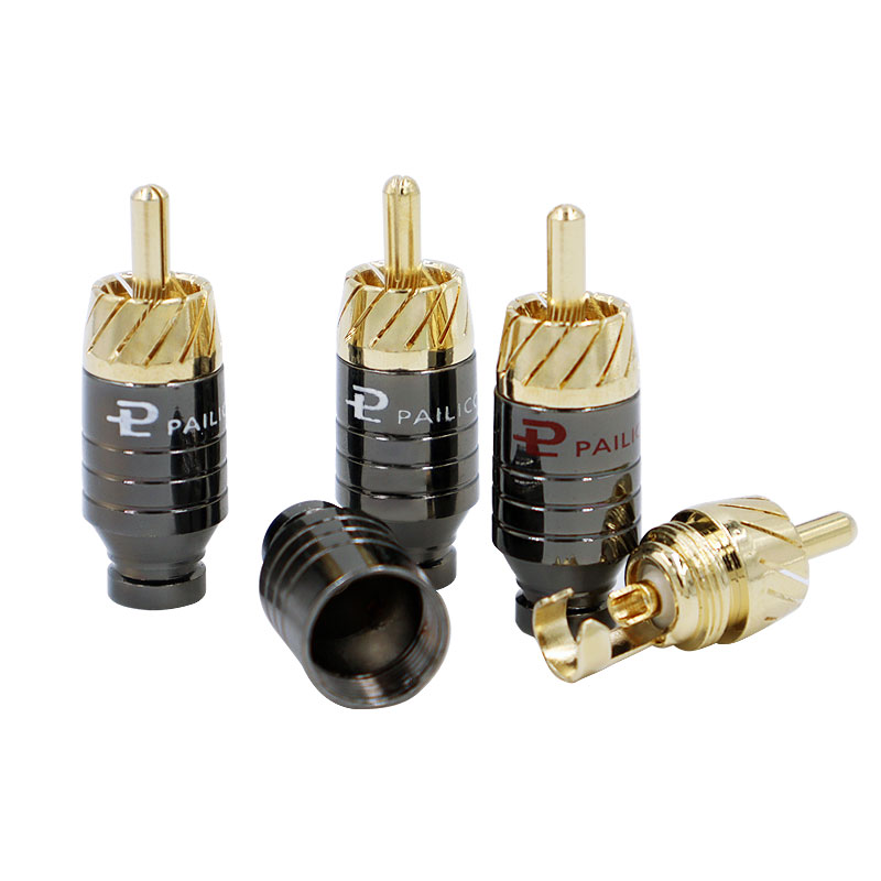 4Pcs Luxury Soldering RCA Plug - Tube Headphone Amplifier Otl ulasan dan harga