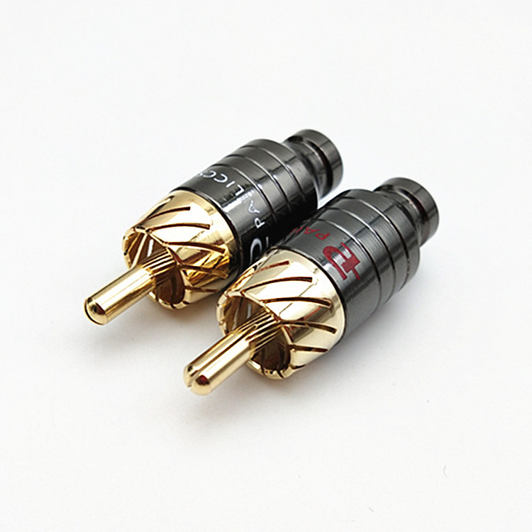 4Pcs Luxury Soldering RCA Plug - Tube Headphone Amplifier Otl ulasan dan harga