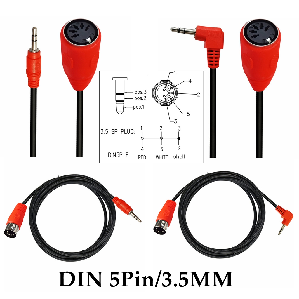 MIDI DIN 5pin Female To TRS 90 - Tube Headphone Amplifier Otl ulasan dan harga